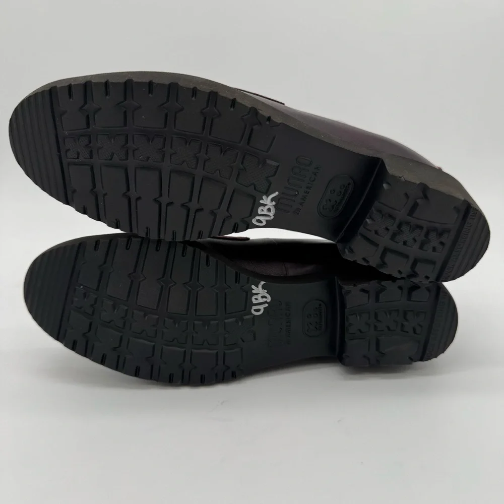 Munro Geena Wine Purple Leather Loafer Size 8 M - Picture 7 of 11